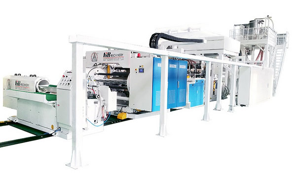 1200-1800MM PVC Cling Film Line (2 Shafts Winder) 